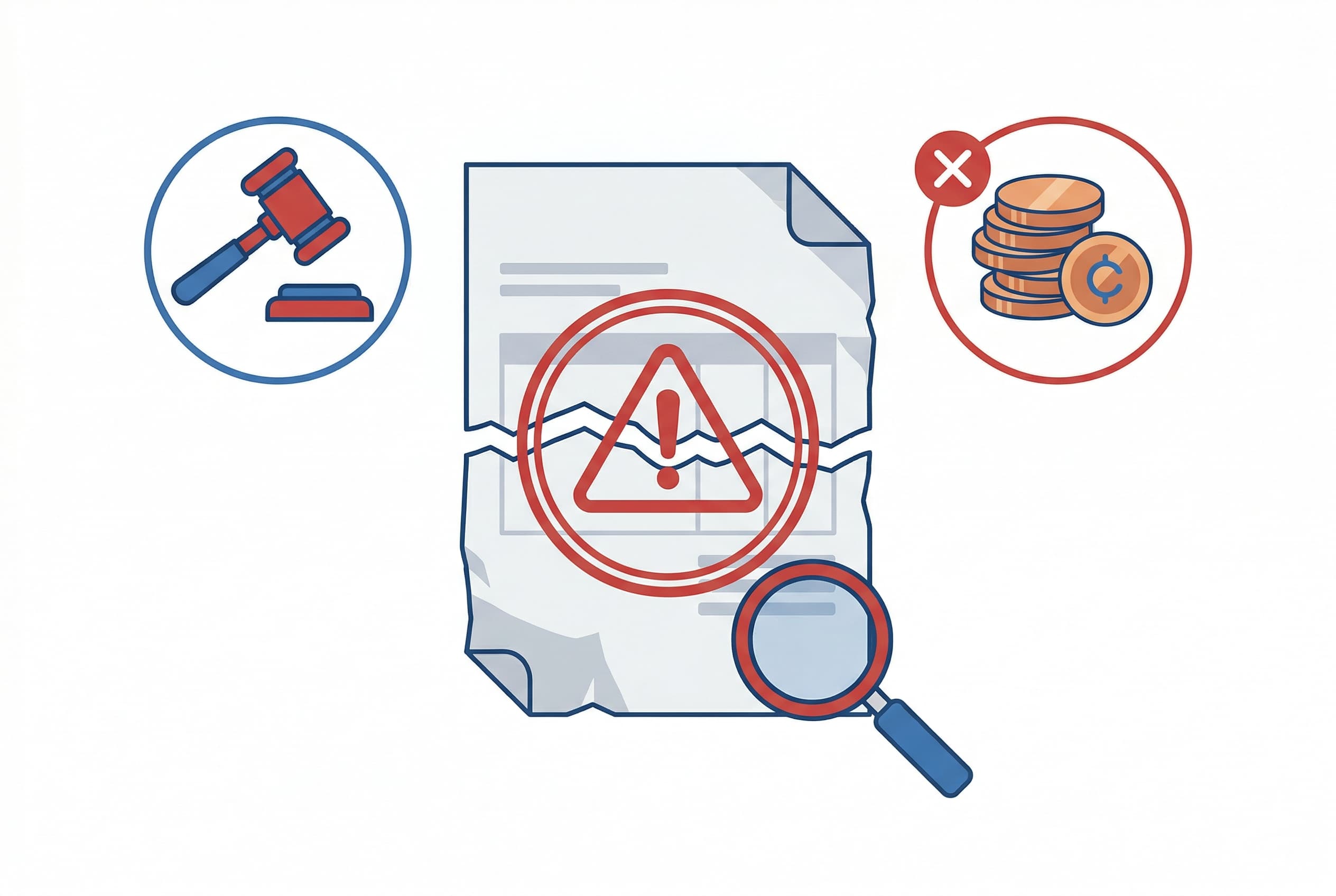 Minh họa mức phạt và quy trình xử lý khi mất hóa đơn đầu vào của doanh nghiệp